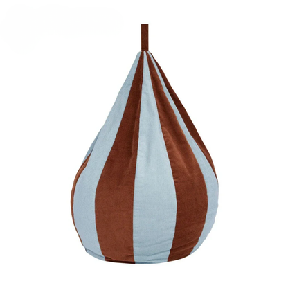 Weemsie Corduroy Kids Bean Bag Cover – Colour Block Soft Lounger Chair for Playroom & Reading Nooks