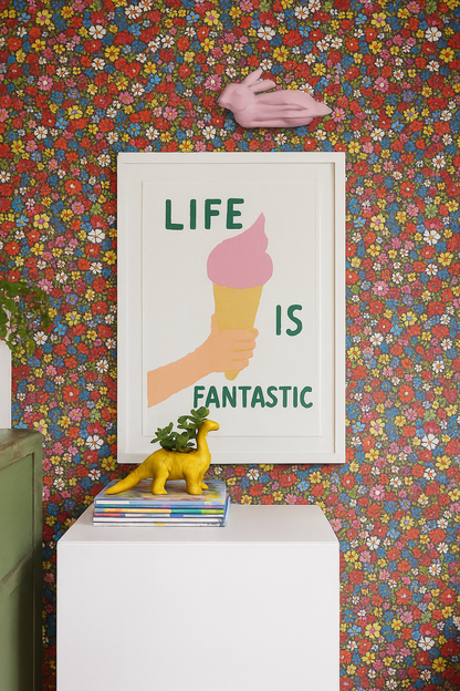 David Shrigley "Life Is Fantastic" Poster – Modern Wall Art