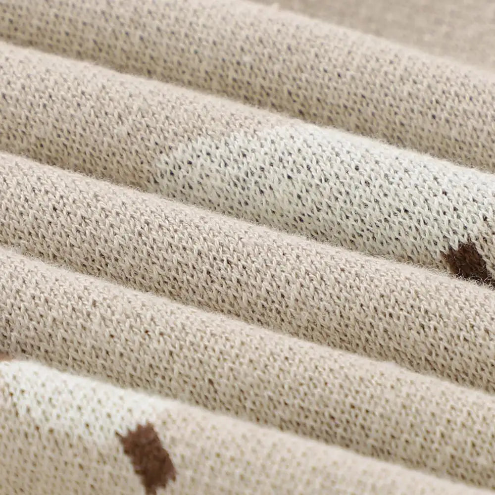 Little Lamb Cotton Knit Blanket for Newborns and Toddlers