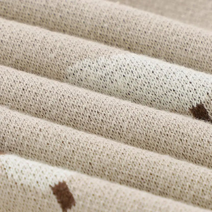 Little Lamb Cotton Knit Blanket for Newborns and Toddlers
