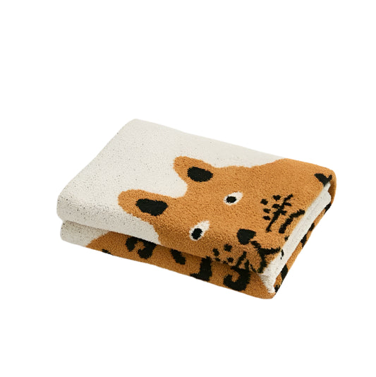 Cozy Cat Knit Blanket
