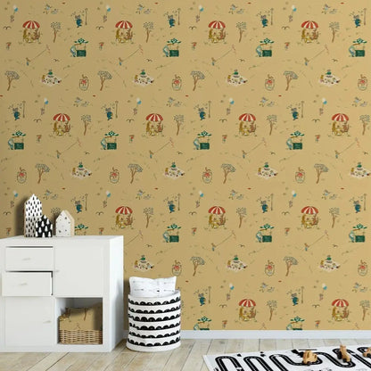 Weemsie Picnic at the Park Peel ansStick Wallpaper | Removable Kids Room Wallpaper