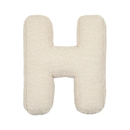 Alphabet Lamb Wool Pillow – Soft Letter Cushion for Nursery & Toddler Play