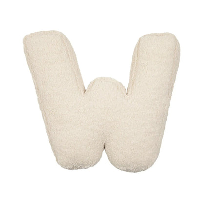 Alphabet Lamb Wool Pillow – Soft Letter Cushion for Nursery & Toddler Play
