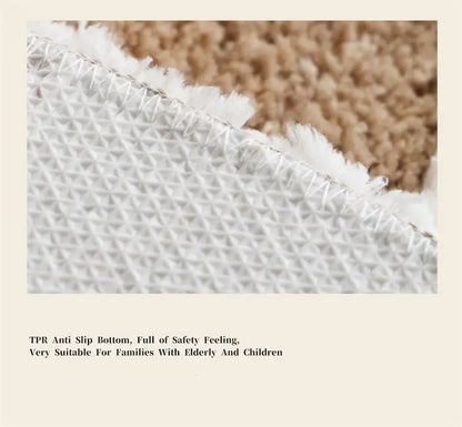 Flower Tufted Round Rug – Soft Floral Plush Carpet for Kids’ Rooms and Living Spaces