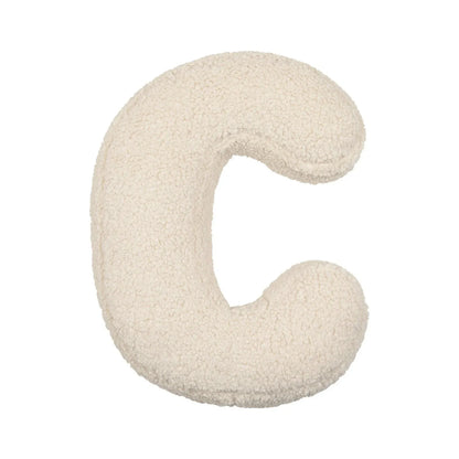 Alphabet Lamb Wool Pillow – Soft Letter Cushion for Nursery & Toddler Play