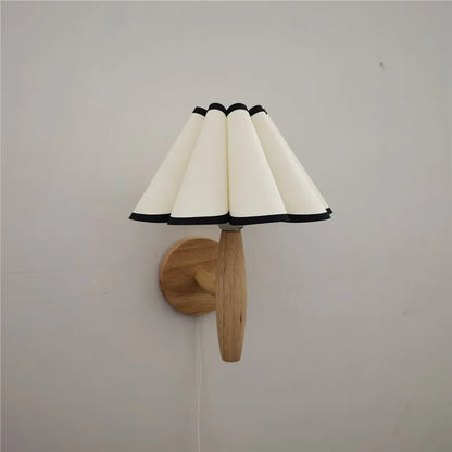 Weemsie Wave Wood Wall Lamp | Warm White Plug-In Nordic Wall Light