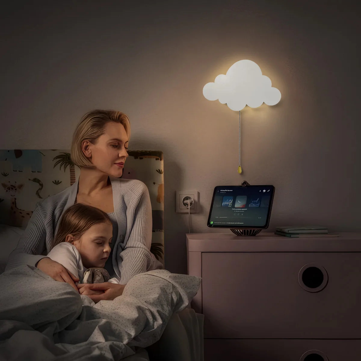 Cloud Light – Floating Wall Lamp for Nursery & Kids’ Rooms (Battery-Operated LED Night Light)