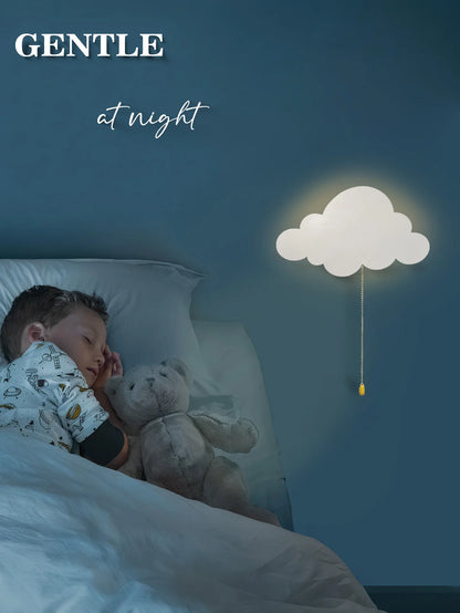 Cloud Light – Floating Wall Lamp for Nursery & Kids’ Rooms (Battery-Operated LED Night Light)