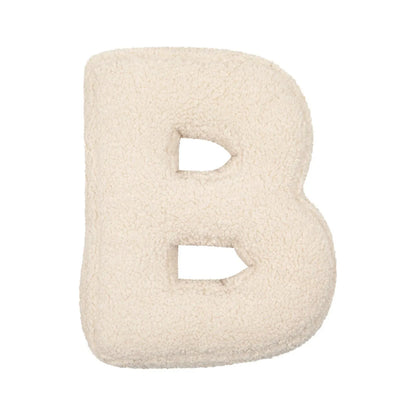 Alphabet Lamb Wool Pillow – Soft Letter Cushion for Nursery & Toddler Play