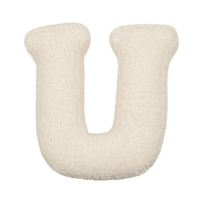 Alphabet Lamb Wool Pillow – Soft Letter Cushion for Nursery & Toddler Play