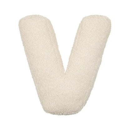 Alphabet Lamb Wool Pillow – Soft Letter Cushion for Nursery & Toddler Play