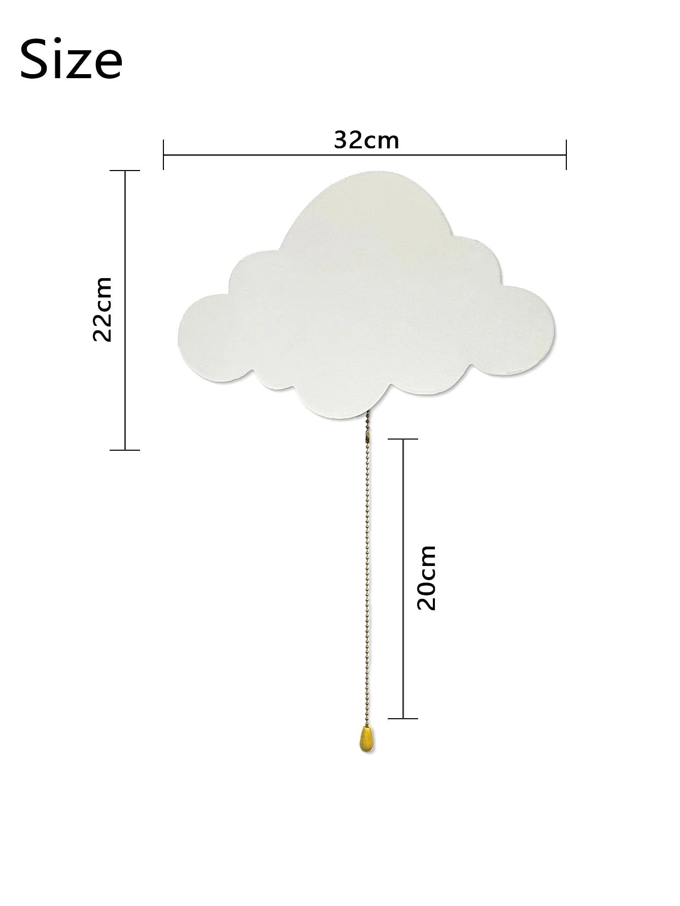 Cloud Light – Floating Wall Lamp for Nursery & Kids’ Rooms (Battery-Operated LED Night Light)