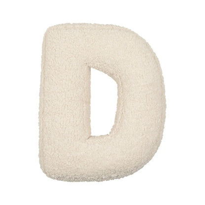 Alphabet Lamb Wool Pillow – Soft Letter Cushion for Nursery & Toddler Play