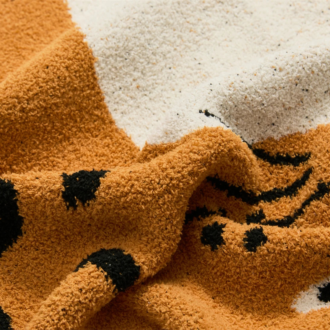 Cozy Cat Knit Blanket
