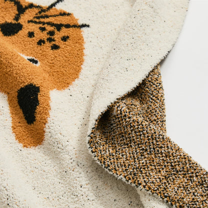 Cozy Cat Knit Blanket