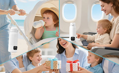 Portable 500ml Baby Bottle Warmer for Breastmilk and Formula | Travel Baby Bottle Heater