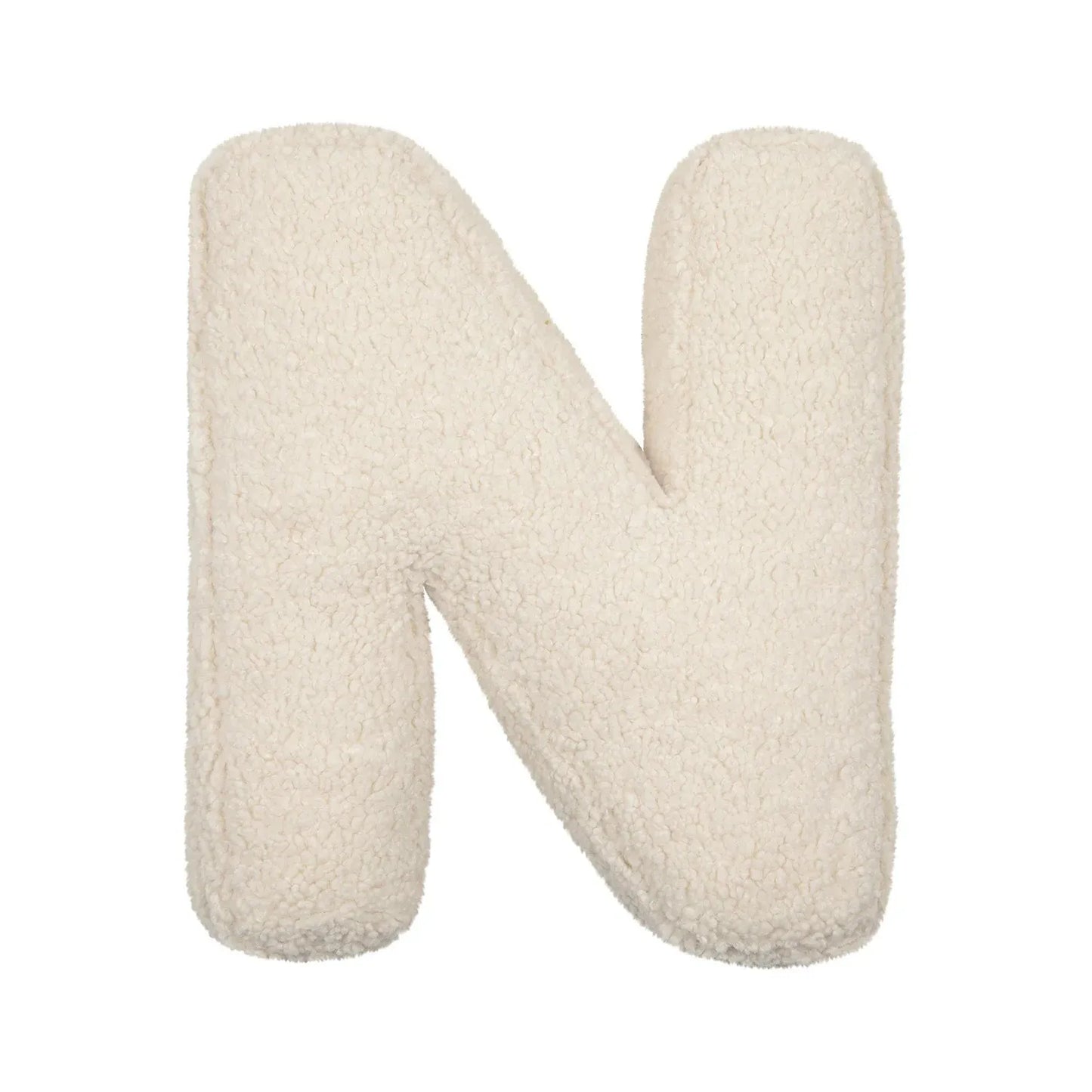 Alphabet Lamb Wool Pillow – Soft Letter Cushion for Nursery & Toddler Play