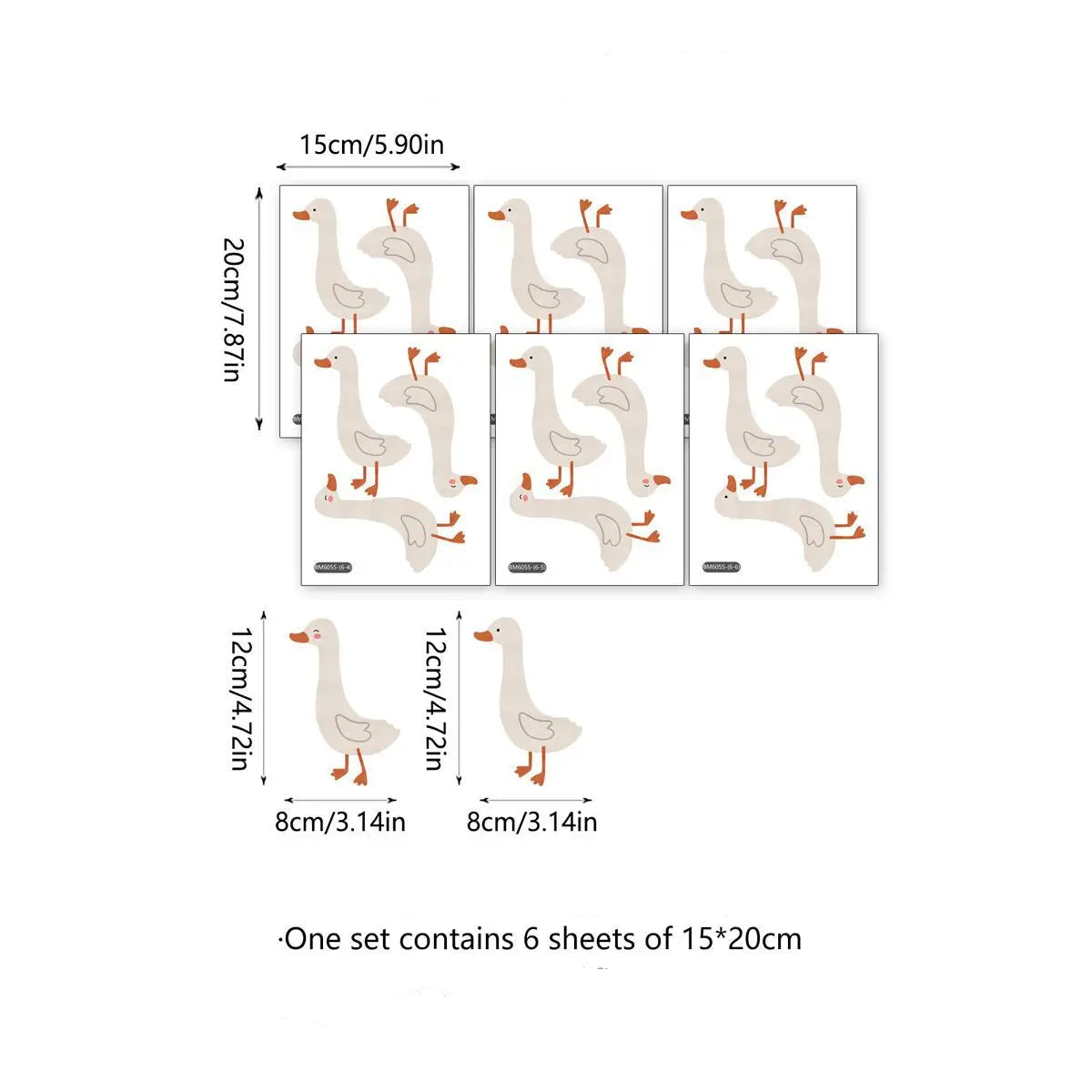 Little Ducks Wall Decals – Removable Ducklings Stickers for Walls and Furniture