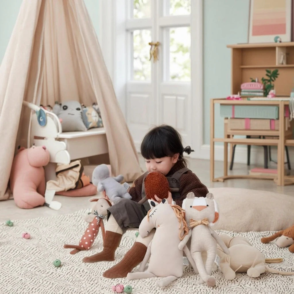 Weemsie Stuffed Animal Friends Collection – Baby Soothing Plush Toy