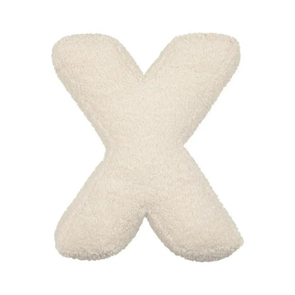 Alphabet Lamb Wool Pillow – Soft Letter Cushion for Nursery & Toddler Play